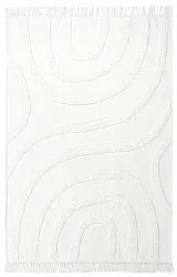 Tapis shaggy - Emilia Natural Cotton Shaggy (blanc cassé)