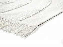 Tapis shaggy - Emilia Natural Cotton Shaggy (blanc cassé)