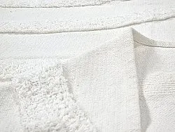 Tapis rond - Emilia Natural Cotton Shaggy (blanc cassé)