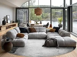 Tapis rond - Esperia (gris)