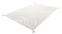 Tapis à poils longs - Everly Natural Cotton Shaggy (blanc cassé)