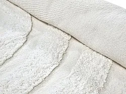 Tapis à poils longs - Everly Natural Cotton Shaggy (blanc cassé)