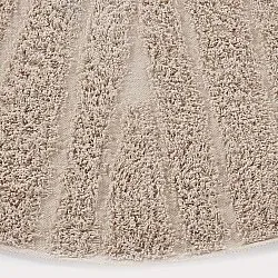 Tapis rond - Farley Natural Cotton Shaggy (bež)