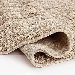 Tapis rond - Farley Natural Cotton Shaggy (bež)