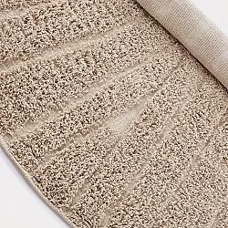Tapis rond - Farley Natural Cotton Shaggy (bež)