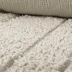 Tapis à poils longs - Farley Natural Cotton Shaggy (umazano bela)