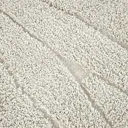 Tapis rond - Farley Natural Cotton Shaggy (umazano bela)