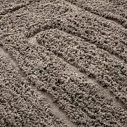 Tapis rond - Farley Natural Cotton Shaggy (taupe)