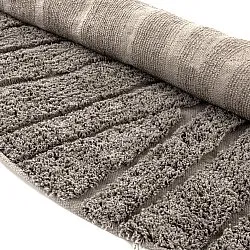Tapis rond - Farley Natural Cotton Shaggy (taupe)