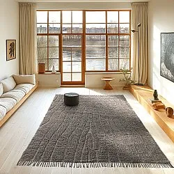 Tapis à poils longs - Farley Natural Cotton Shaggy (taupe)