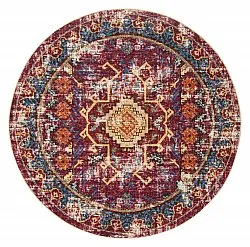 Tapis rond - Idri (bordeaux/multicolore)
