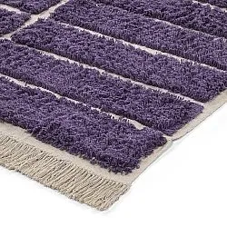 Tapis shaggy - Ikara Natural Cotton Shaggy (violet)