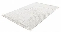 Tapis à poils longs - Jovie Natural Cotton Shaggy (blanc cassé)
