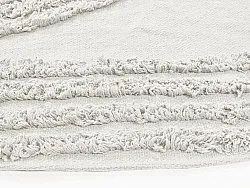 Tapis rond - Jovie Natural Cotton Shaggy (blanc cassé)