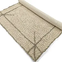 Tapis à poils longs - Kairi Natural Cotton Shaggy (beige/taupe)