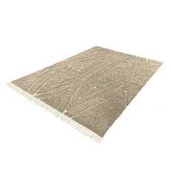 Tapis à poils longs - Kindon Natural Cotton Shaggy (bež/bela)
