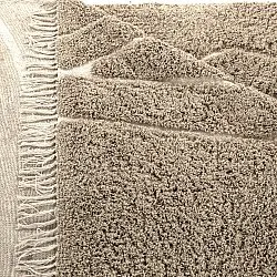 Tapis à poils longs - Kindon Natural Cotton Shaggy (bež/bela)
