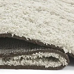 Tapis à poils longs - Kindon Natural Cotton Shaggy (umazano bela/rjava)