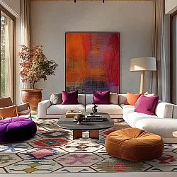 Tapis Wilton - Kulu (multicolore)