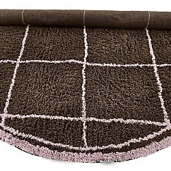 Tapis rond - Lana Natural Cotton Shaggy (marron)