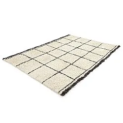 Tapis shaggy - Lana Natural Cotton Shaggy (crème/gris foncé)