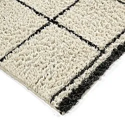 Tapis shaggy - Lana Natural Cotton Shaggy (crème/gris foncé)