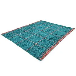 Tapis shaggy - Lana Natural Cotton Shaggy (turquoise/rose)