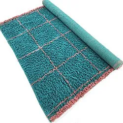 Tapis shaggy - Lana Natural Cotton Shaggy (turquoise/rose)
