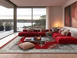 Tapis Wilton - Lice (rouge/multicolore)