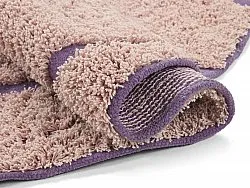 Tapis rond - Lindley Natural Cotton Shaggy (roza/vijolična)