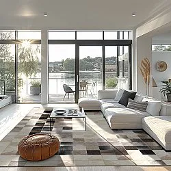Tapis Wilton - Livada (blanc/multicolore)