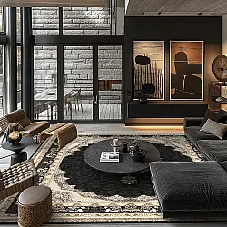 Tapis Wilton - Lukla (noir)