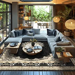 Tapis Wilton - Lukla (noir)