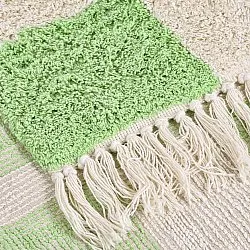 Tapis shaggy - Maranello Natural Cotton Shaggy (vert)