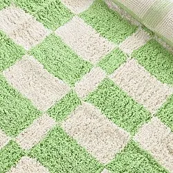 Tapis shaggy - Maranello Natural Cotton Shaggy (vert)