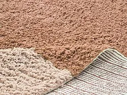 Tapis à poils longs - Mareto Natural Cotton Shaggy (marron)