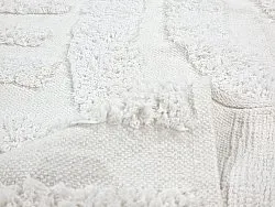 Tapis rond - Margo Natural Cotton Shaggy (blanc cassé)