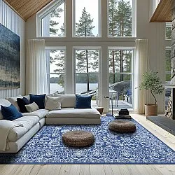 Tapis Wilton - Menfi (bleu)