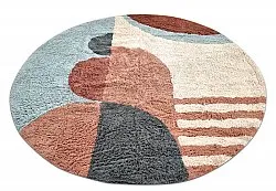 Tapis rond - Osmery Natural Cotton Shaggy (multi)