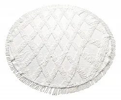 Tapis rond - Pamplona Natural Cotton Shaggy (blanc cassé)
