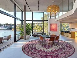 Tapis rond - Siliana (rose)