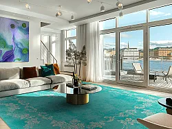 Tapis Wilton - Taknis (turquoise)