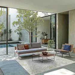 Tapis Wilton - Tulum (vert clair/blanc)