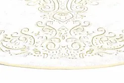 Tapis rond - Valenza (blanc/beige)