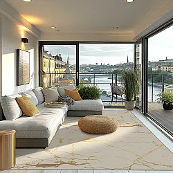 Tapis Wilton - Vieste (beige/doré)