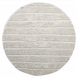 Tapis rond - Willow Natural Cotton Shaggy (greige)
