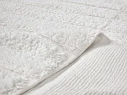 Tapis rond - Willow Natural Cotton Shaggy (blanc cassé)