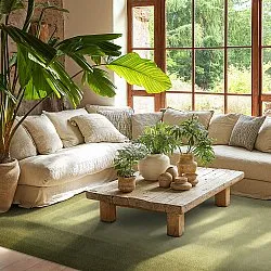 Tapis Wilton - Zina (vert mousse)