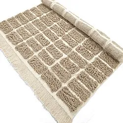 Tapis à poils longs - Zola Natural Cotton Shaggy (beige)