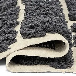 Tapis à poils longs - Zola Natural Cotton Shaggy (gris foncé)